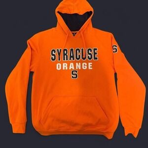 Syracuse University Orange Hoodie, Embroidered Logo, Y2K Style - Size M